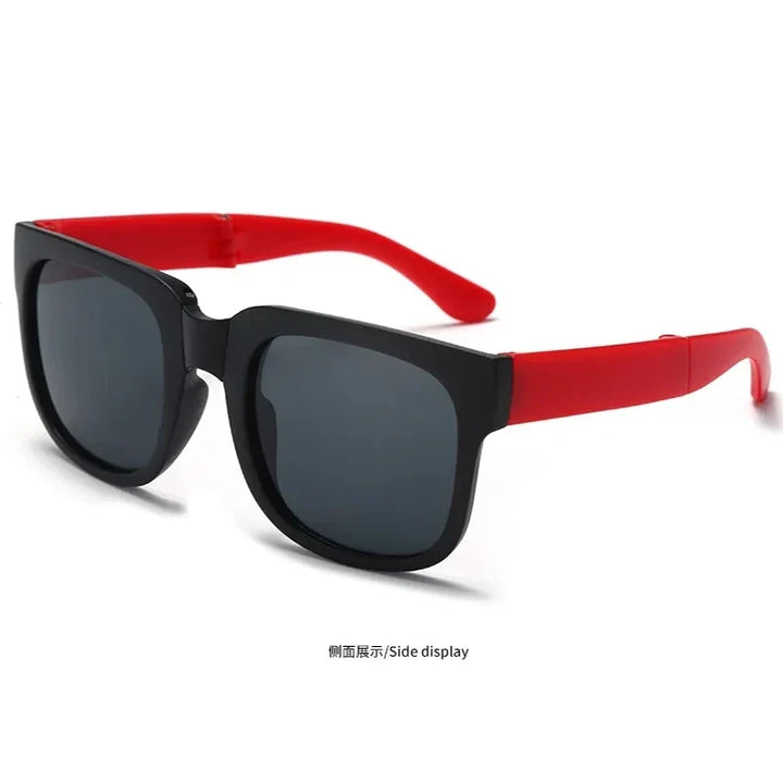 Kids Sunglasses Foldable Square Frame UV400 Protection for Outdoor Play Summer 2026 Gift Idea