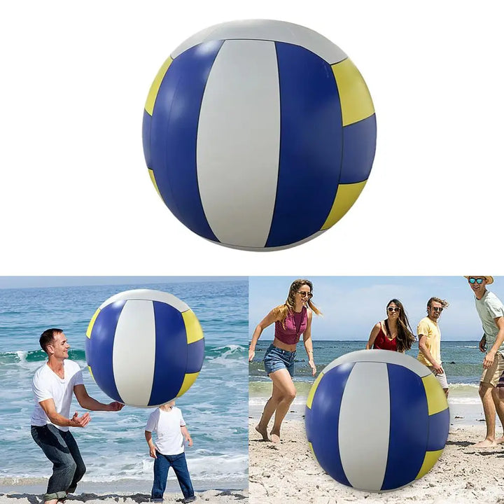 Giant Inflatable Beach Volleyball - 100cm PVC Outdoor Sports Ball for Team Games and Fun Activities