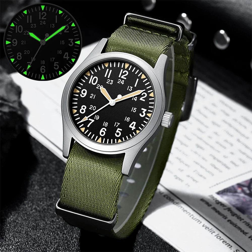 Military Quartz Field Watch 37mm Sapphire Fall 2025