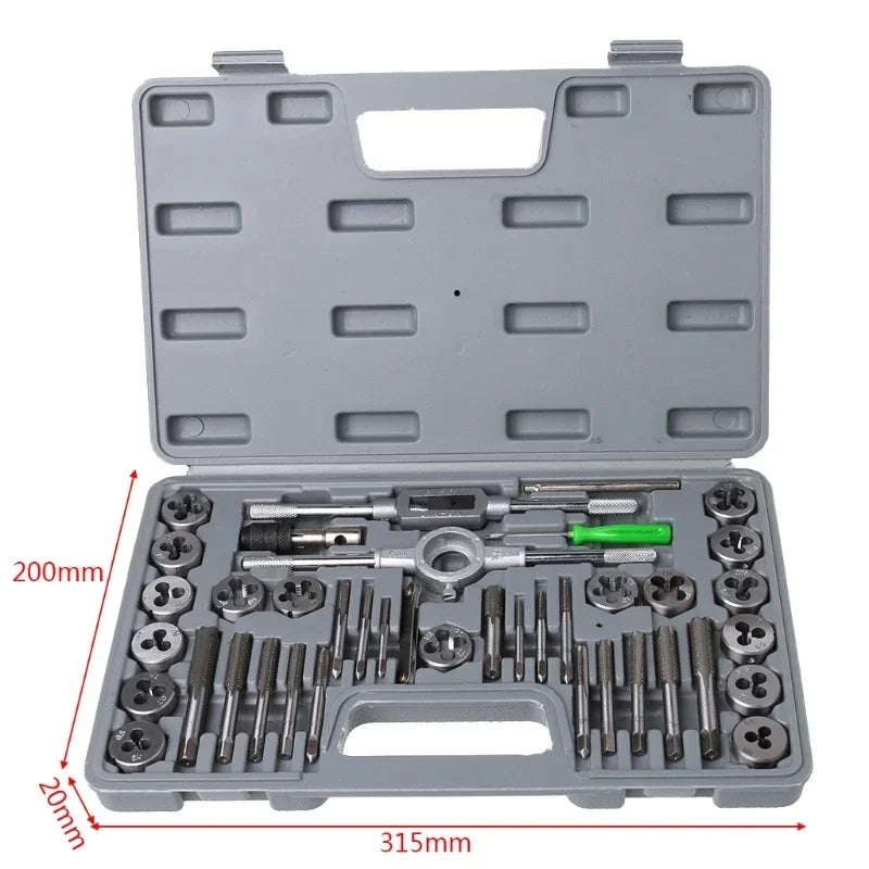 Tap Die Set Stainless Steel 40-Piece Hand Threading Kit Fall 2025 Durable Storage Case