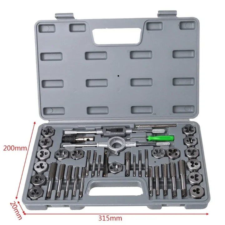 Tap Die Set Stainless Steel 40-Piece Hand Threading Kit Fall 2025 Durable Storage Case