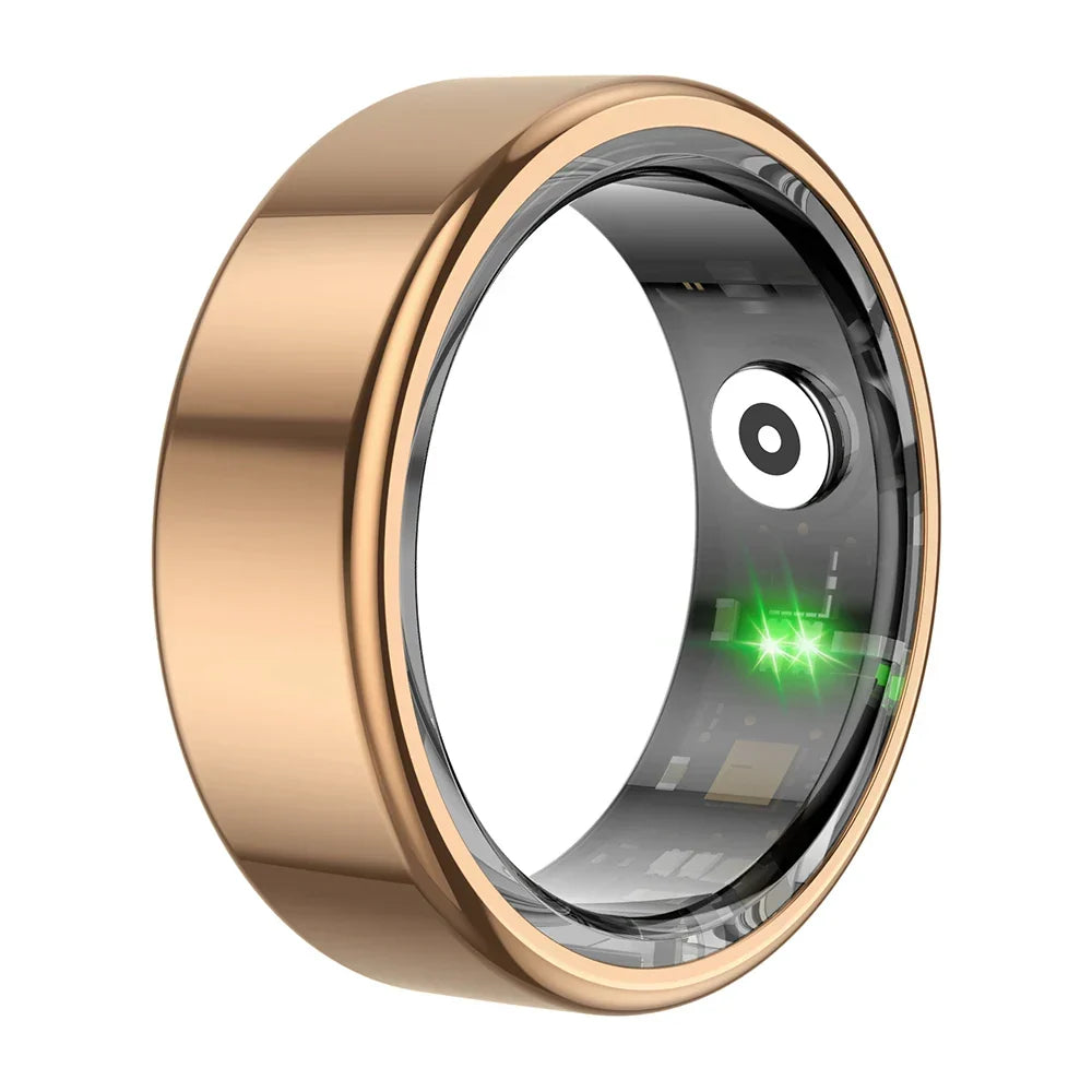 Smart Ring Health Tracker IP68 Waterproof Heart Rate Sleep SpO2 Multi Sport Modes Titanium Shell Fall 2025 Gift