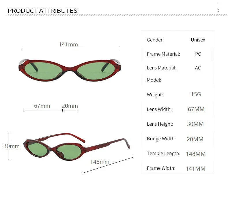 Cat Eye Sunglasses Small Frame Fashion Eyewear With UV400 Protection Summer 2026 Trend