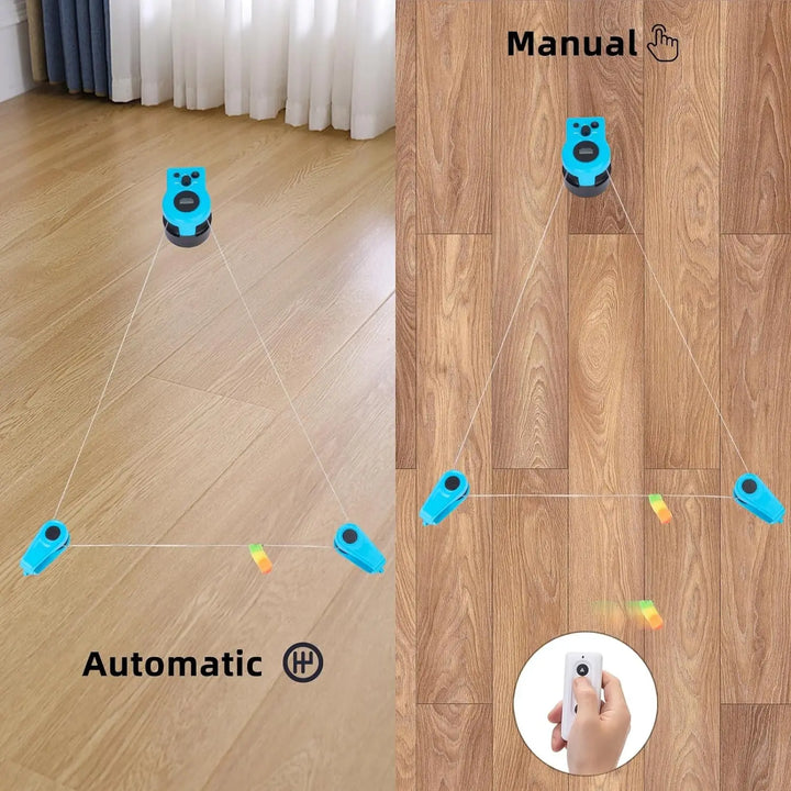 Adjustable Speed Cat Wheel Exerciser - Indoor Treadmill for Active Cats, Remote Control Toy