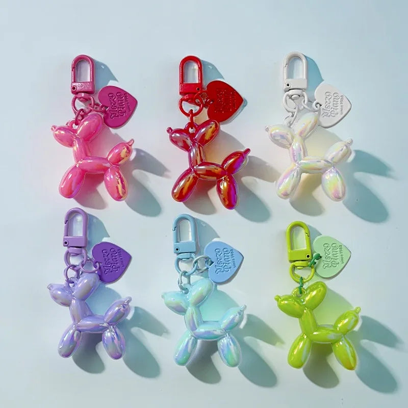 Balloon Dog Keychain Resin Cute Bag Pendant Fall 2025 Gift
