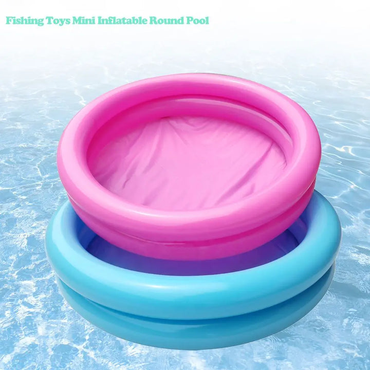 Inflatable PVC Garden Pool for Kids 0-3 Years, Round 60x14cm Puncture Resistant Summer Water Play Basin