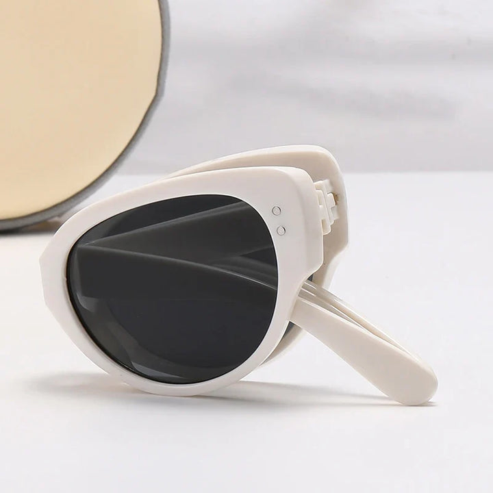 Cat Eye Sunglasses Foldable Narrow Frame Fall 2026 UV Protection Fashion Accessory