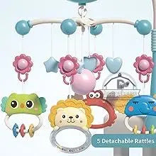 Musical Baby Mobile Projection Remote Newborn Sensory Toys