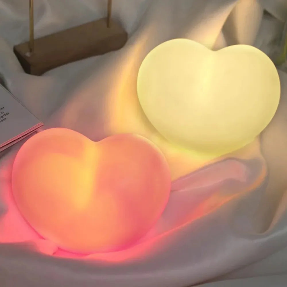 Unique 3D Heart-Shaped Night Light - Romantic Valentine&