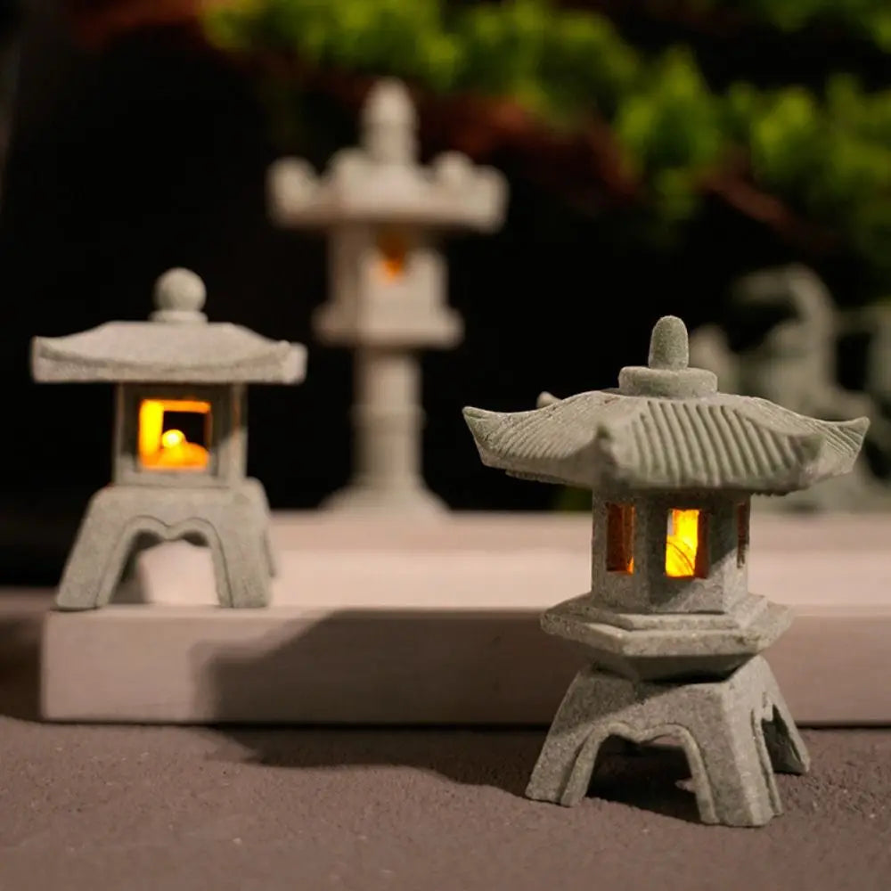 Pagoda Lantern Garden Statue Zen Yard Light Miniature Lamp for Micro Landscape Decor Fall 2026 Trend