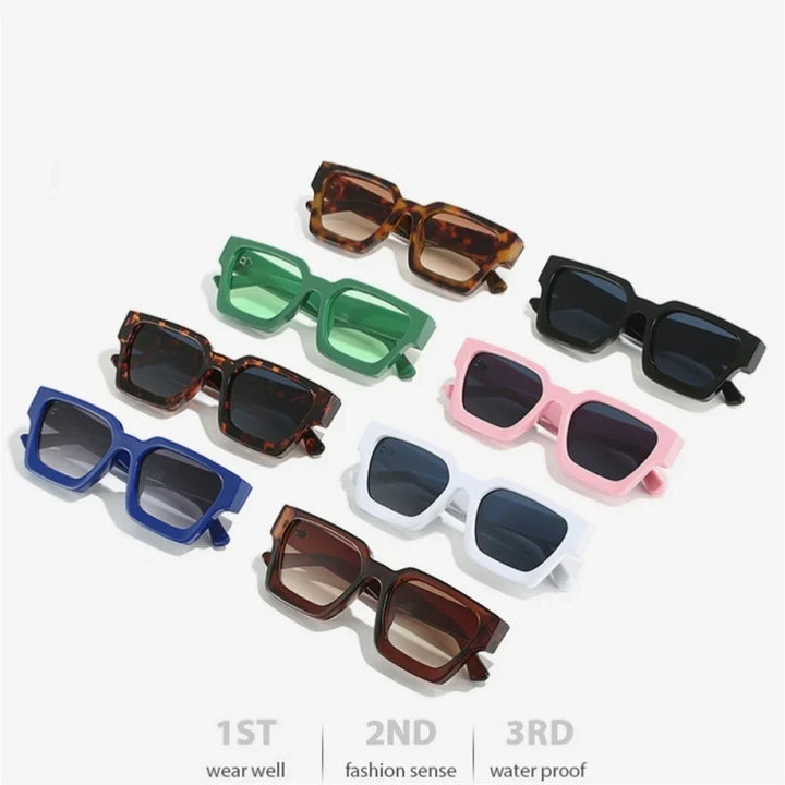 Sunglasses Square Frame Retro Unisex Shades Fall 2026 Trend UV400 Protection Gift
