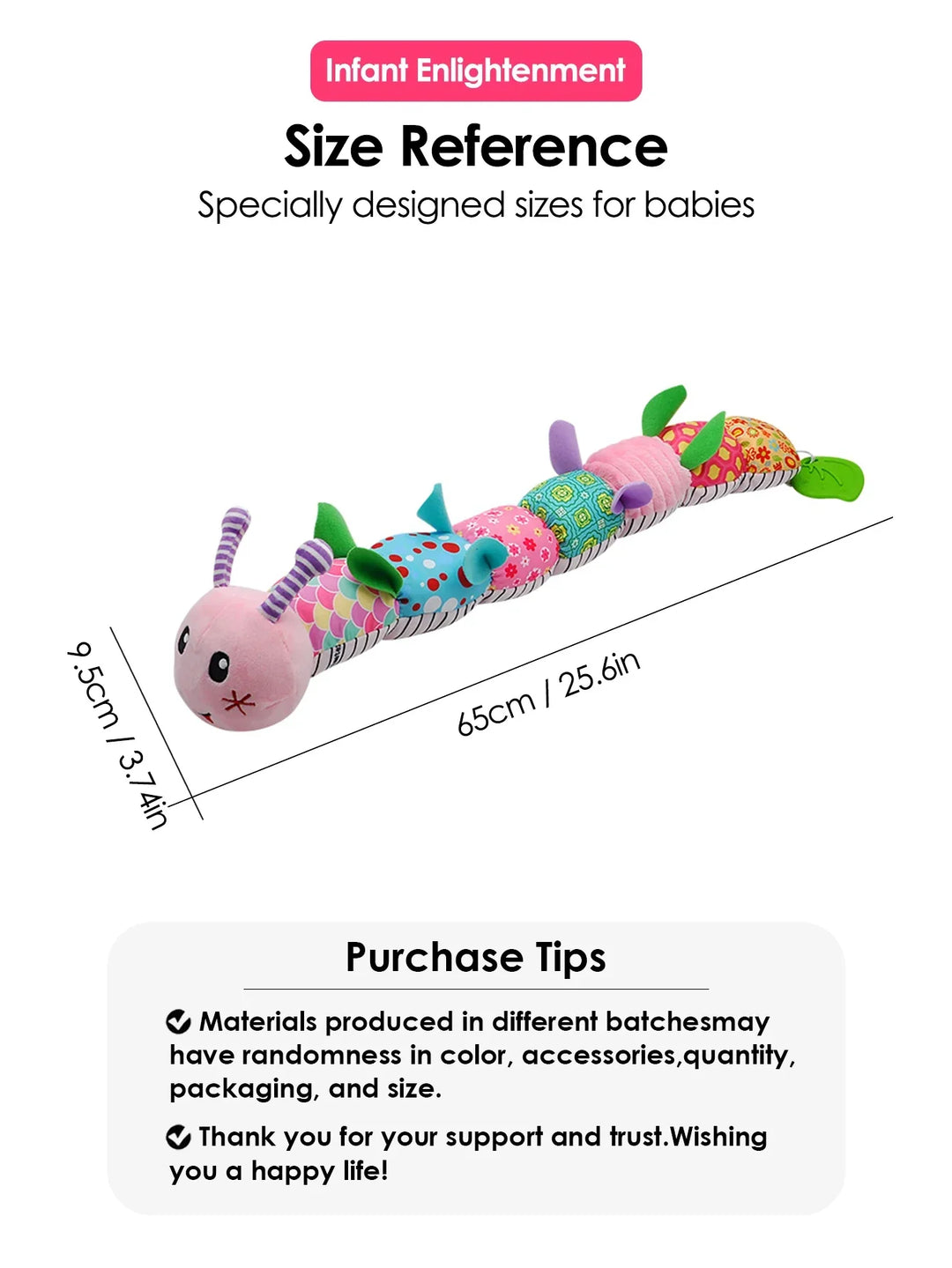 Soft Giraffe Baby Rattle Hanging Plush Newborn Sensory Toys