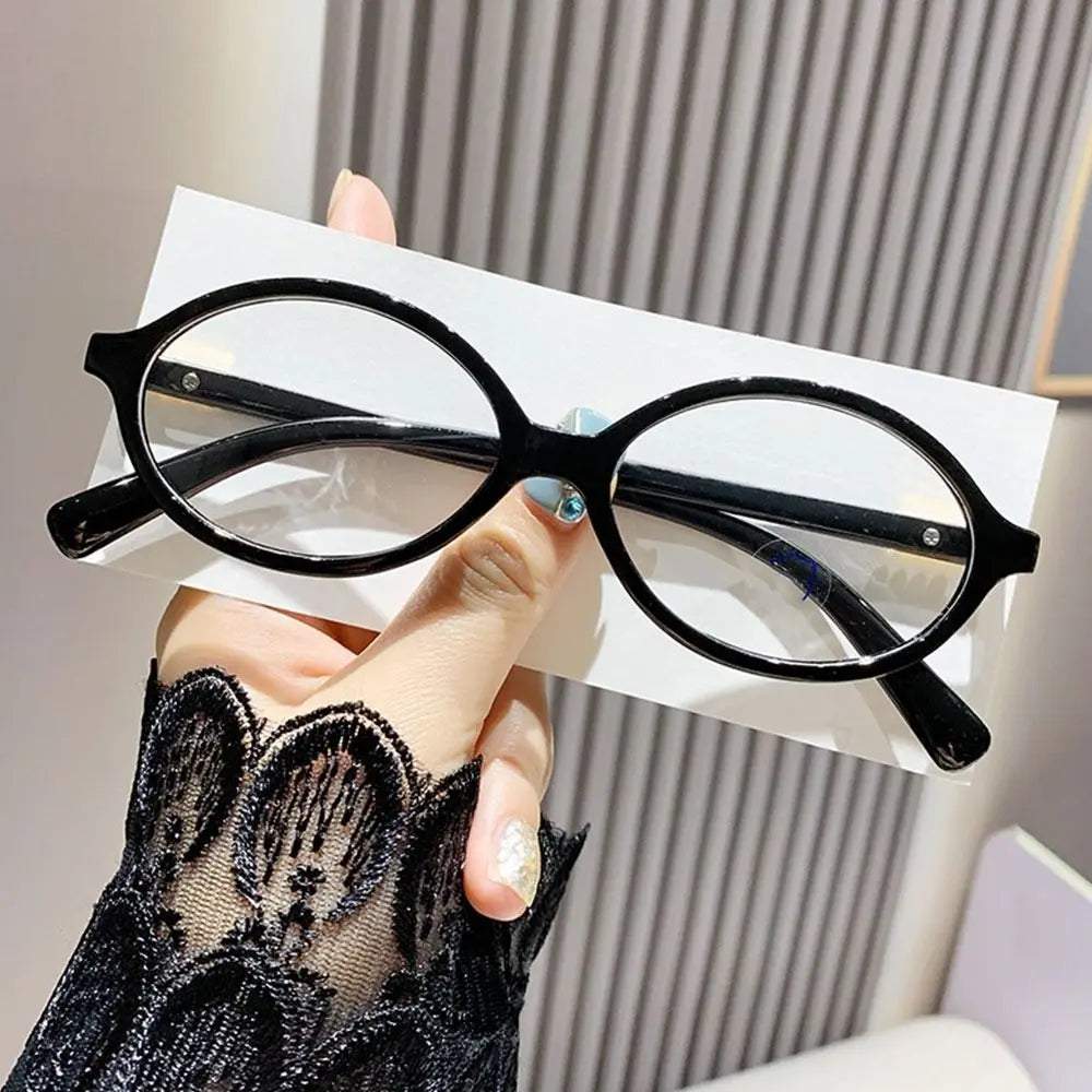 Blue Light Glasses Y2K Retro Oval Frame Eyeglasses For Reading And Computer Use, TikTok Viral 2026