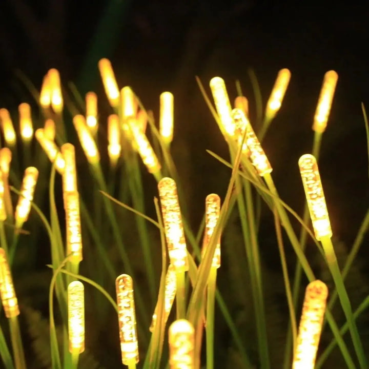LED Solar Reed Garden Lights Plastic Outdoor Waterproof Swaying Pathway Lamps Summer 2026 Patio Decor