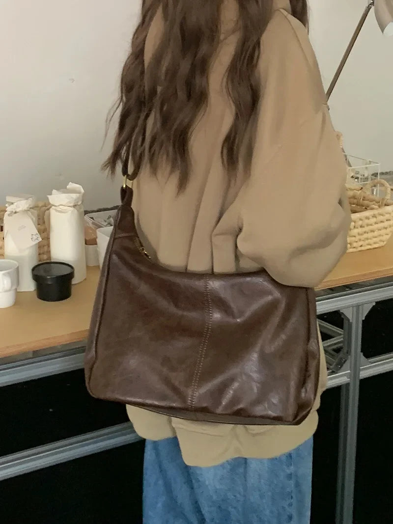 Soft Versatile Womens Hobo Bag - Slouchy, Faux Leather