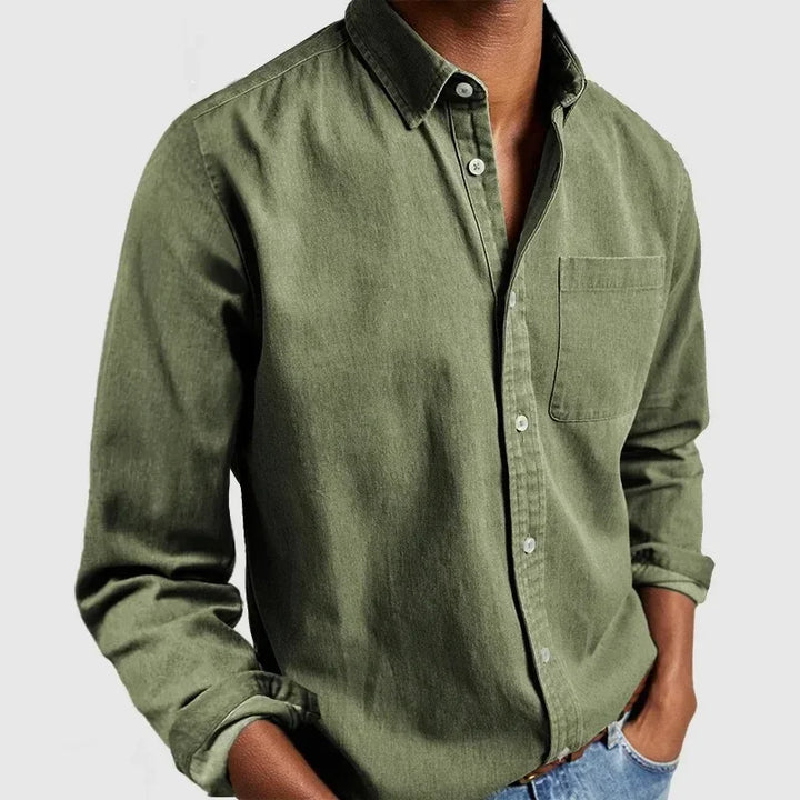 Turn Down Collar Casual Blouse Long Sleeve Tees Solid Button Cardigan Autumn