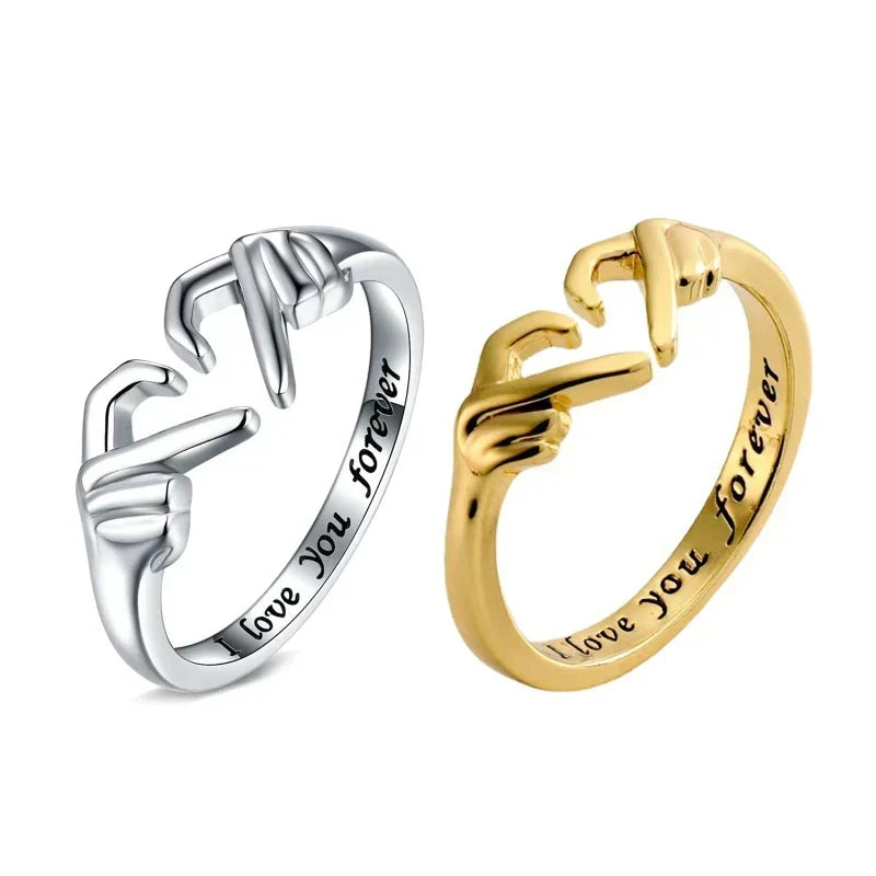 Heart Ring Hollow Double Layer Open Adjustable Ring Romantic jewellery Gift 2026 Valentine Gift Trend