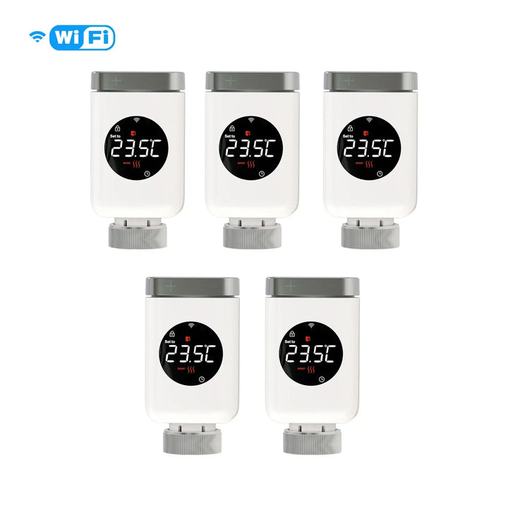 Smart Thermostat Radiator Valve TRV With WiFi ZigBee App Remote Control Energy Saving Fall 2025