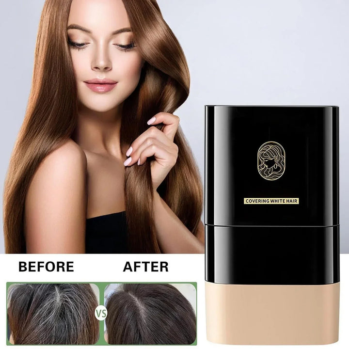 Temporary Hair colour Root Touch-Up Stick with Comb - Instant White Hair Coverage Non-Stain colouring Pen