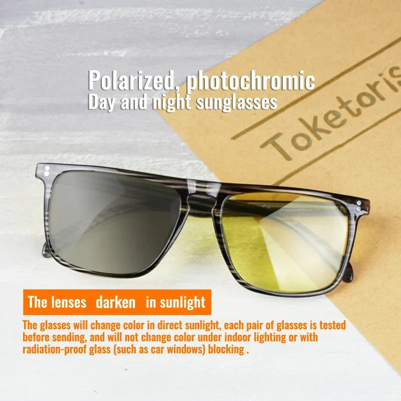 Photochromic Sunglasses Polarized Lenses For Driving Day And Night Comfort Lightweight Frame Fall 2025 Trend