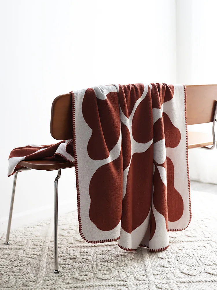 Jacquard Imitation Cashmere Throw Blanket – Soft Luxury Sofa Bedspread Nordic Geometric Shawl Home Decor 2026