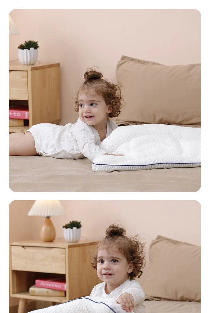 Baby Neck Support Pillow – All-Season Cotton Sleeping Pillow for Toddlers &amp; Kindergarten Kids