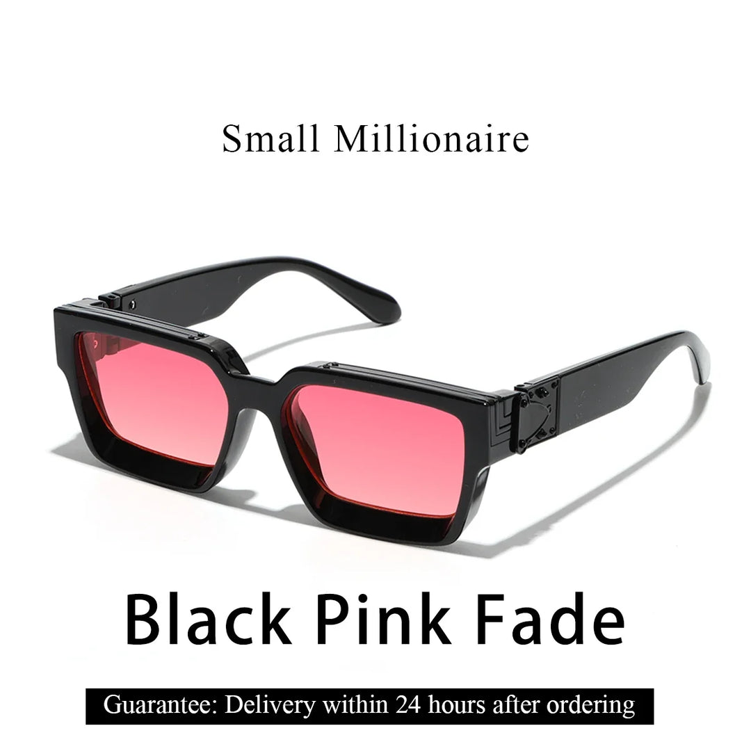 Sunglasses Black Retro Square Shades Luxury Fashion Eyewear Fall 2026 Trend Gift Idea
