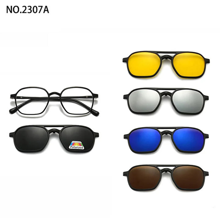 Magnetic Clip Sunglasses Interchangeable Lens Set 5 Lenses Polarized Prescription Ready Summer 2026 Gift