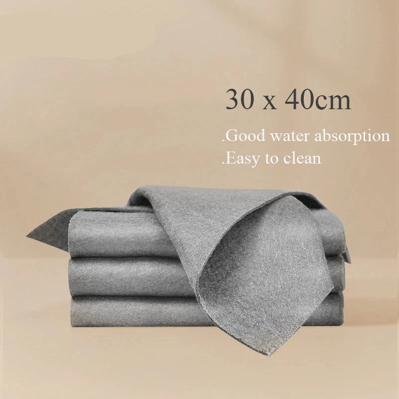 Thickened Microfiber Cleaning Cloths - Reusable No Trace Towels for Household &amp; Car Care