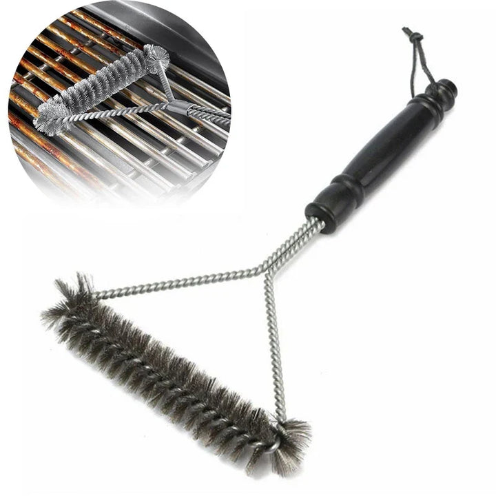 Stainless Steel BBQ Grill Brush Non-Stick Cleaning Tool Heat Resistant – Set of 2, 2026