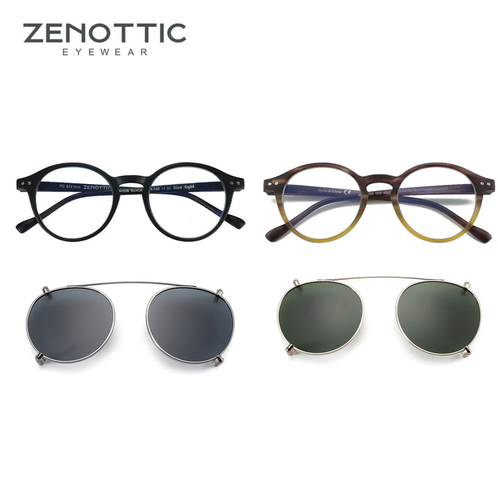 Clip On Sunglasses Retro Round Frames Anti Blue Light Polarizing Clip Ons Summer 2026