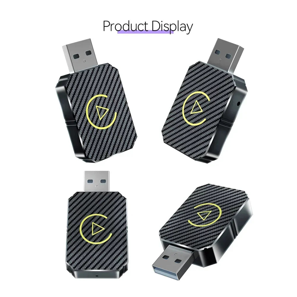 Wireless CarPlay Adapter 2 in 1 Car Multimedia Bridge 5GHz WiFi Type-C USB Plug and Play Fall 2025 Gift