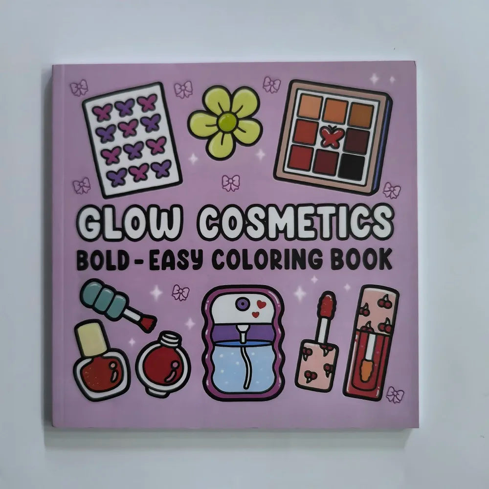 Adult colouring Book Cosmetics Themed Bold Easy Patterns Fall 2025 Gift Idea