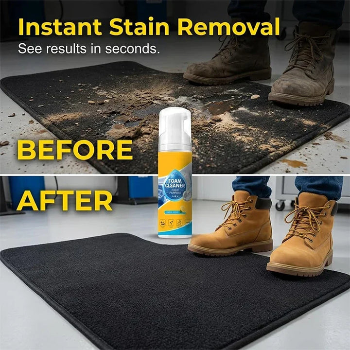 Foam Cleaner 4-In-1 Enzyme 150ml All-Purpose Cleaning Spray Spring 2026 No Rinse Car Interior and Kitchen Lemon Scent