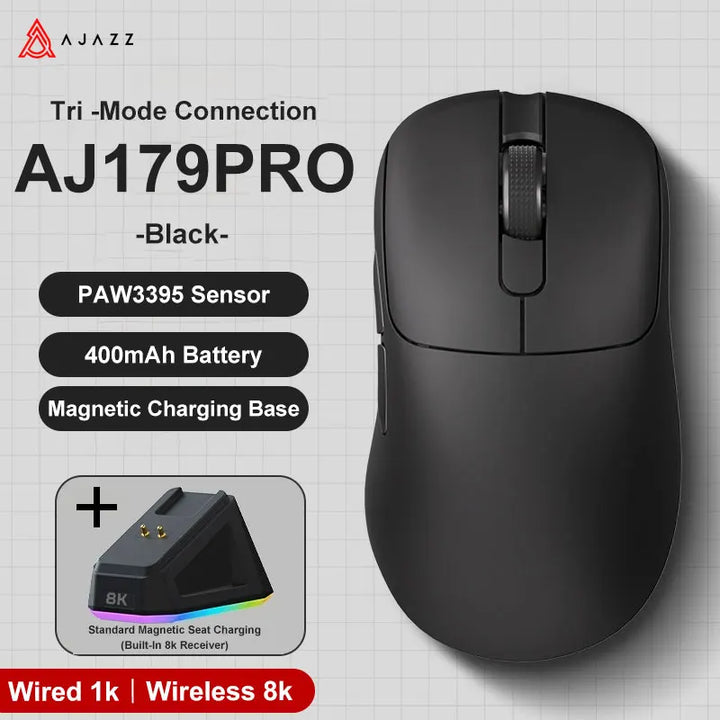 Gaming Mouse Magnetic Charging Ergonomic Lightweight Wireless