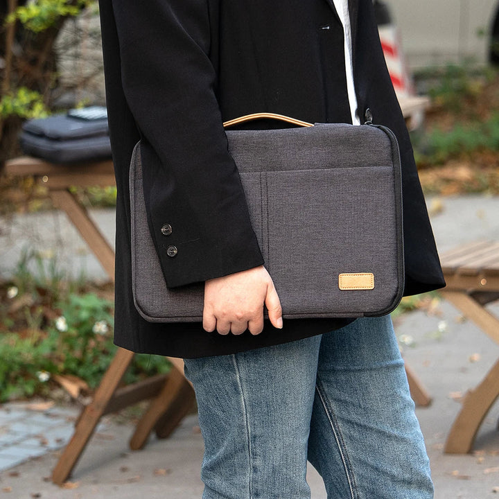 Shockproof Laptop Sleeve Bag- Dark Grey Case for Travel &amp; Business Accessories