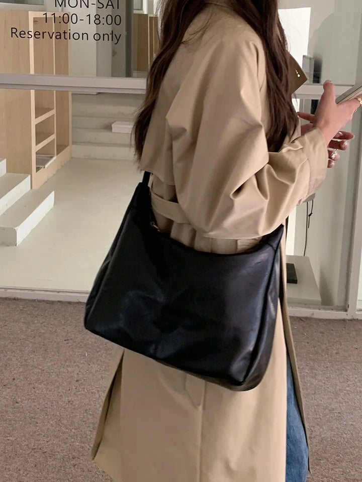 Soft Versatile Womens Hobo Bag - Slouchy, Faux Leather