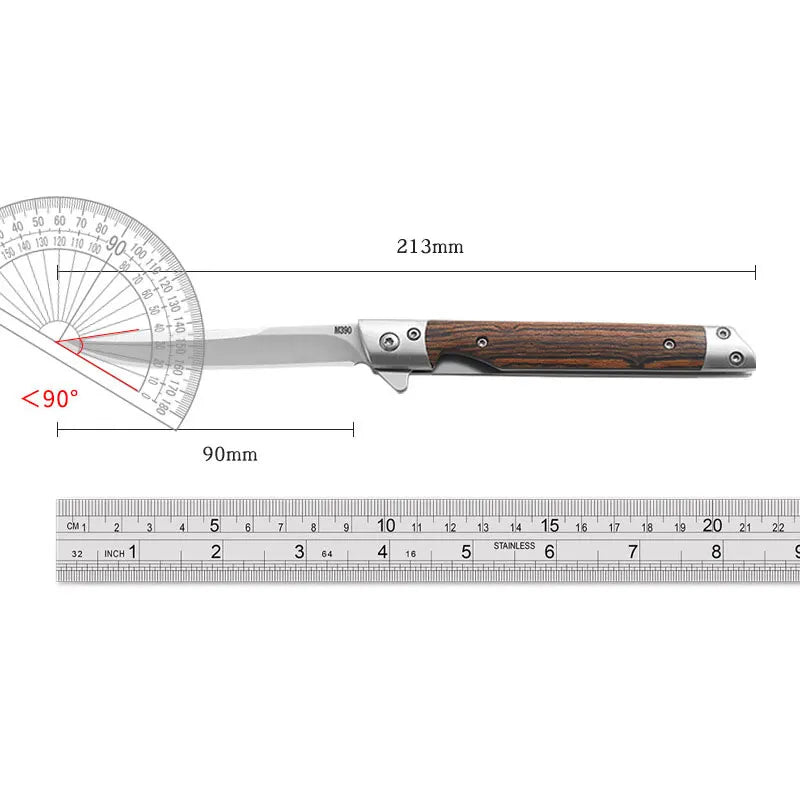 Damascus Pattern Folding Pocket Knife Stainless Steel – Outdoor Camping Multi-Purpose EDC 2026