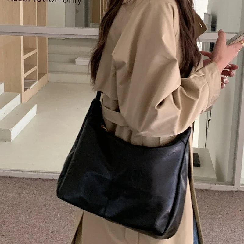 Soft Versatile Womens Hobo Bag - Slouchy, Faux Leather