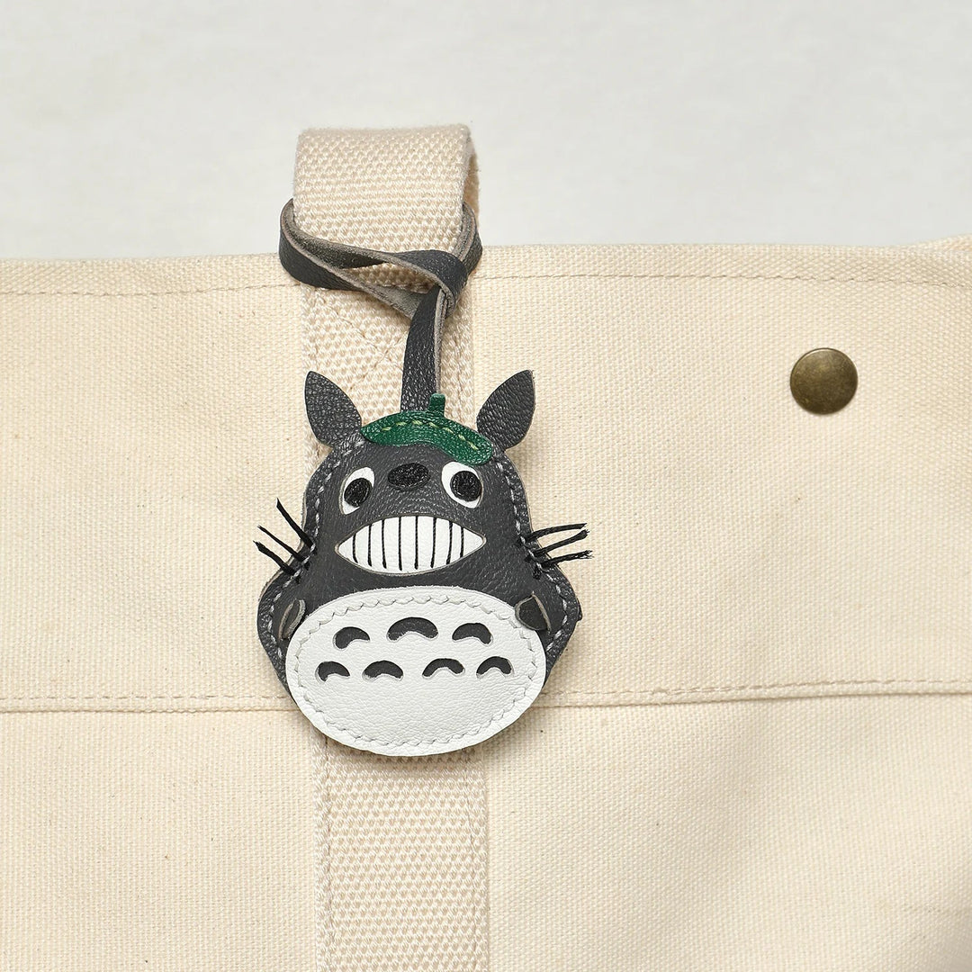 Leather Bag Charm No Face Keychain Black Cozy Cute Gift