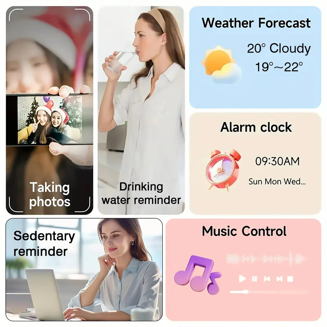 LAXASFIT Smart Watch Full Touch Screen Bluetooth Call – Heart Rate Sleep Tracker Sports Fitness Smartwatch 2026
