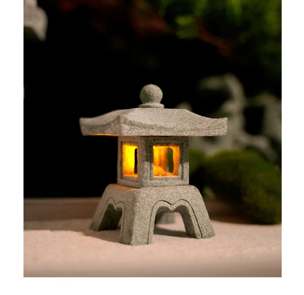 Pagoda Lantern Garden Statue Zen Yard Light Miniature Lamp for Micro Landscape Decor Fall 2026 Trend