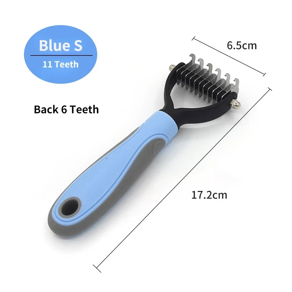 Pet Grooming Care Deshedding Brush for Dogs &amp; Cats - Fur Remover &amp; Knot Cutter Comb