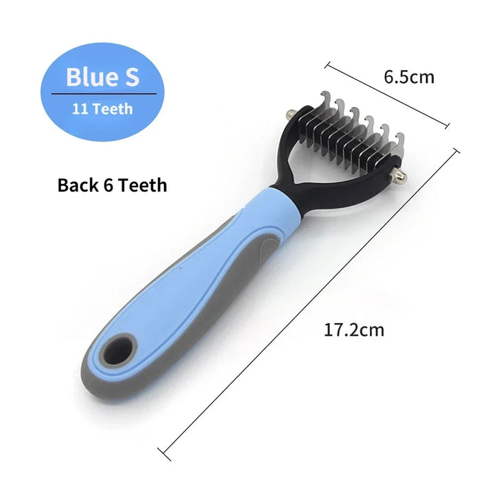 Pet Grooming Care Deshedding Brush for Dogs &amp; Cats - Fur Remover &amp; Knot Cutter Comb