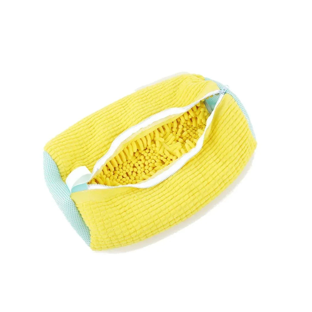 Shoe Washing Bag Cotton Laundry Bag with Zipper Closure, Durable Cleaning Bag for Shoes, Travel-Friendly Drying Bags