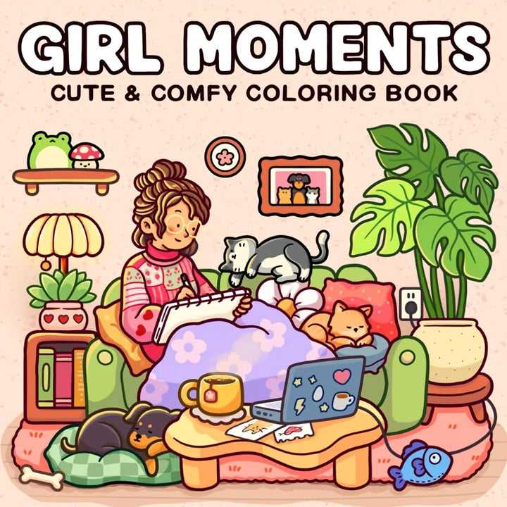 colouring Book For Adults And Teens Cozy Warm Space Theme Fall 2025 Relaxation Gift For Solo Leisure