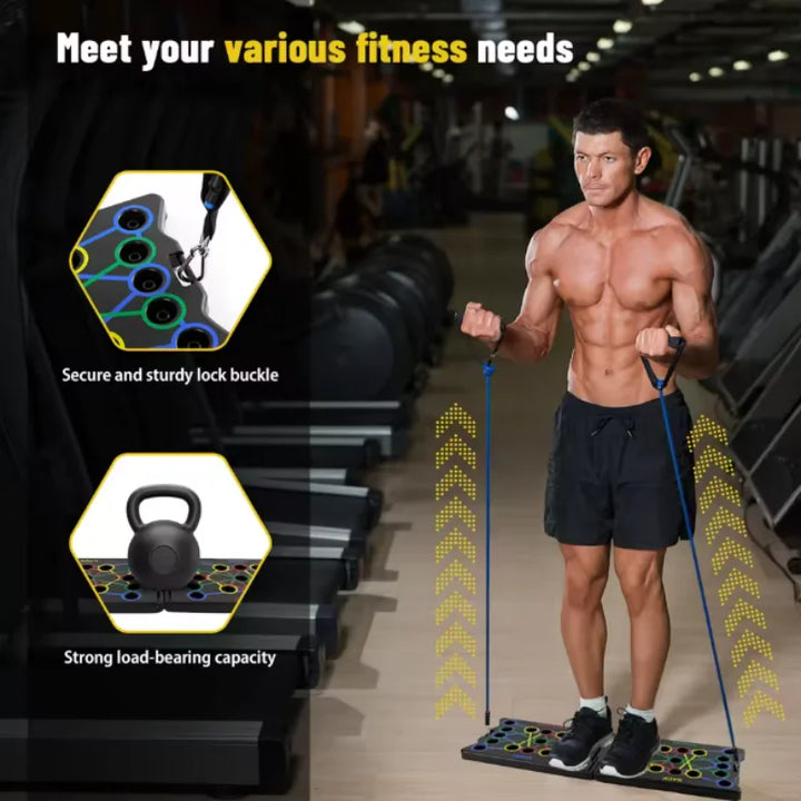 Push Up Board Foldable 28 Modes Home Workout Trainer