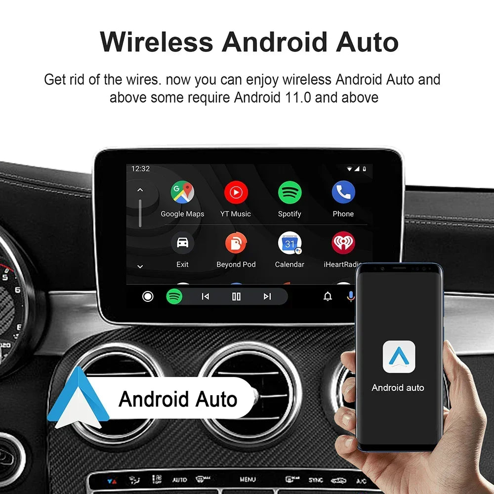 CarPlay AI Box Wireless CarPlay Android Auto Smart TV Box Fall 2025 Netflix YouTube In Car