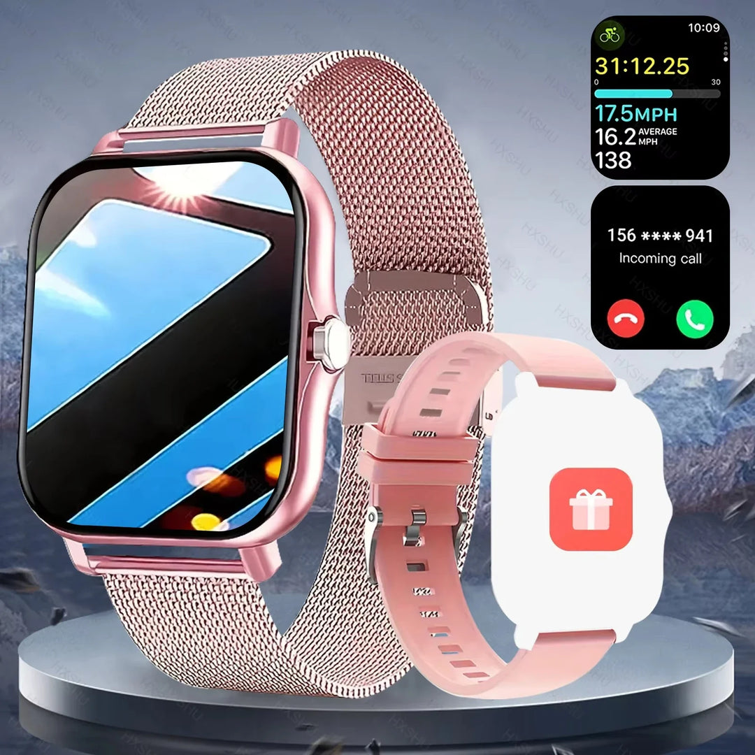 LAXASFIT Smart Watch Full Touch Screen Bluetooth Call – Heart Rate Sleep Tracker Sports Fitness Smartwatch 2026