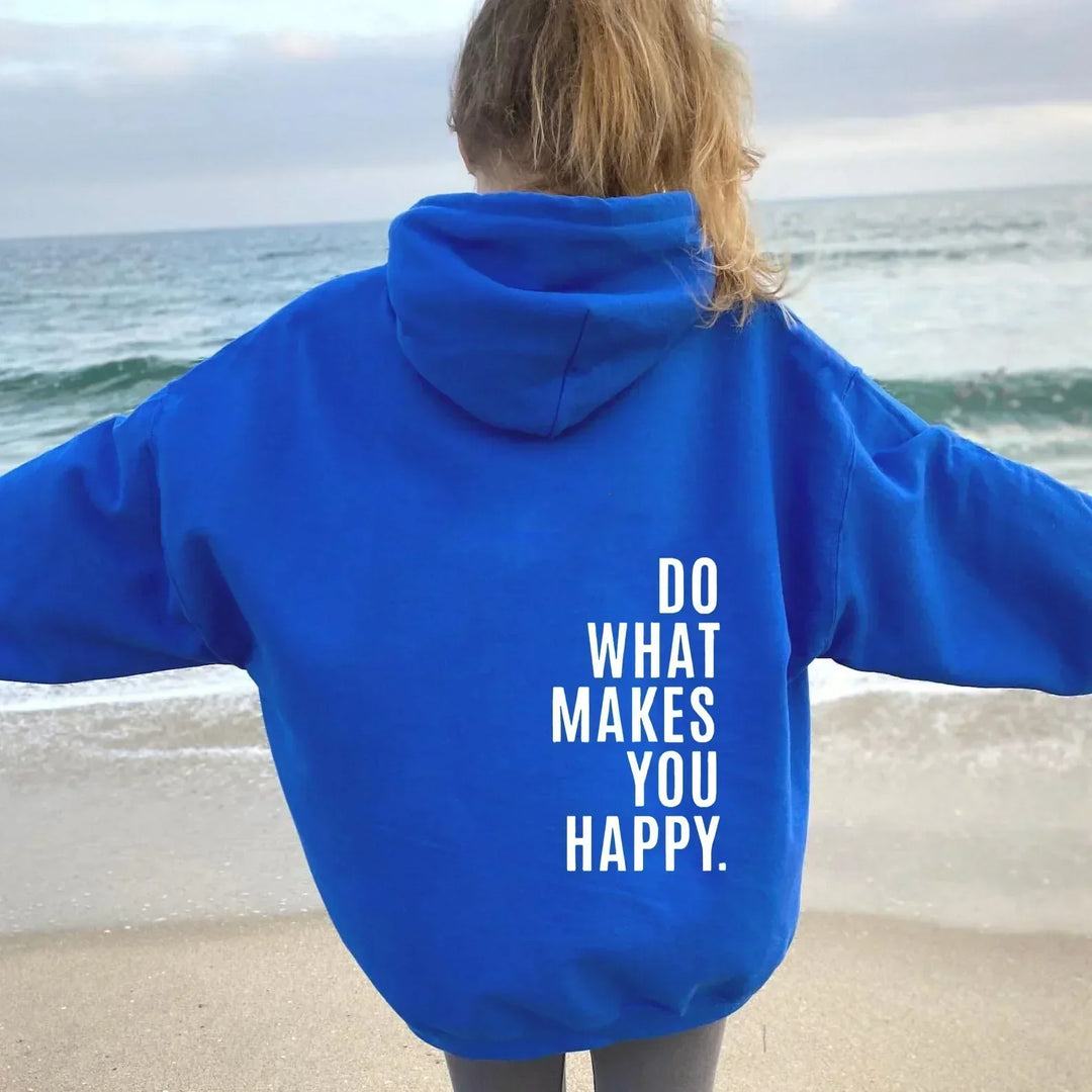 Oversized Women’s Hoodie - Back Print, Cotton, Everyday